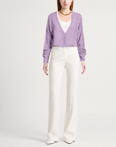 Woman Cardigan Lilac Size ONESIZE Cotton, Polyester