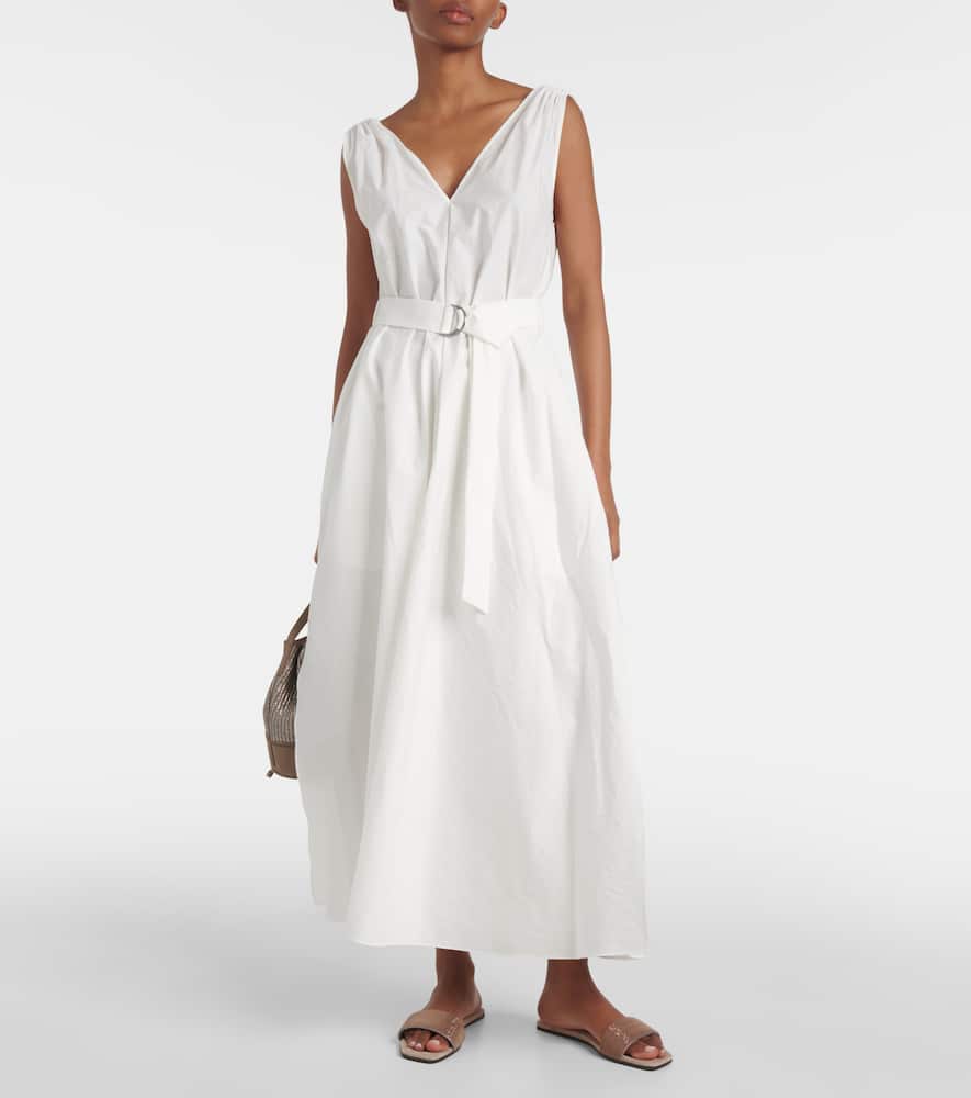 Pleated midi dress