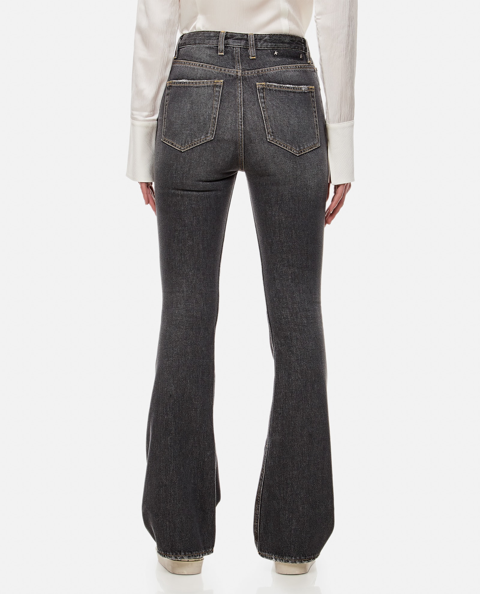 High-rise flared jeans - Black