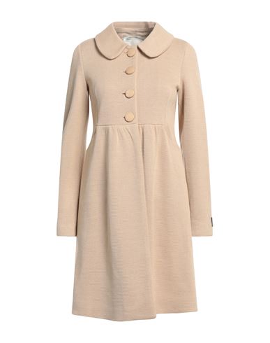 Woman Coat Beige Size 4 Wool, Acrylic