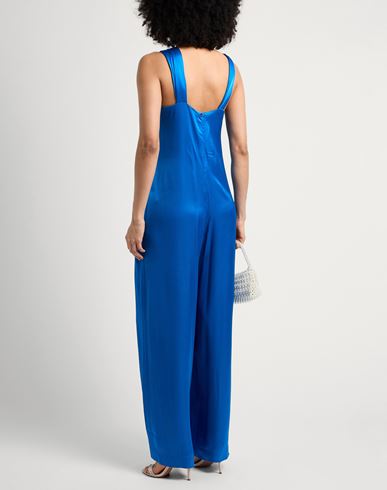 Woman Jumpsuit Bright blue Size 10 Viscose