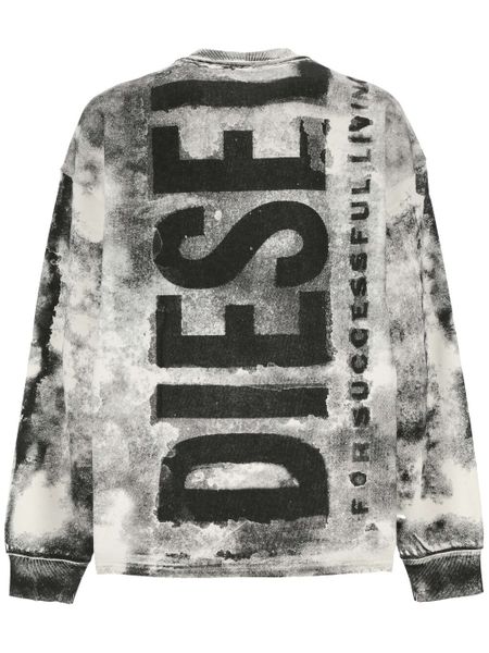 Diesel S-Bunt-Bisc Logo Printed Crewneck Sweatshirt