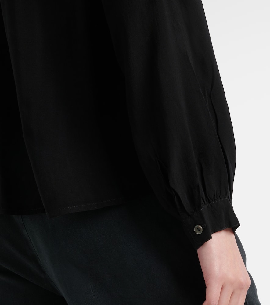 Gabrielle draped rayon challis blouse