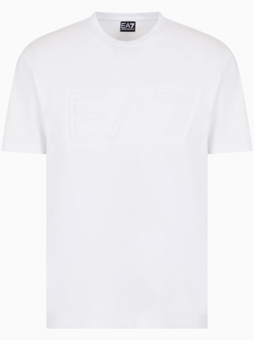 Ea7 Emporio Armani logo-embossed T-shirt - White