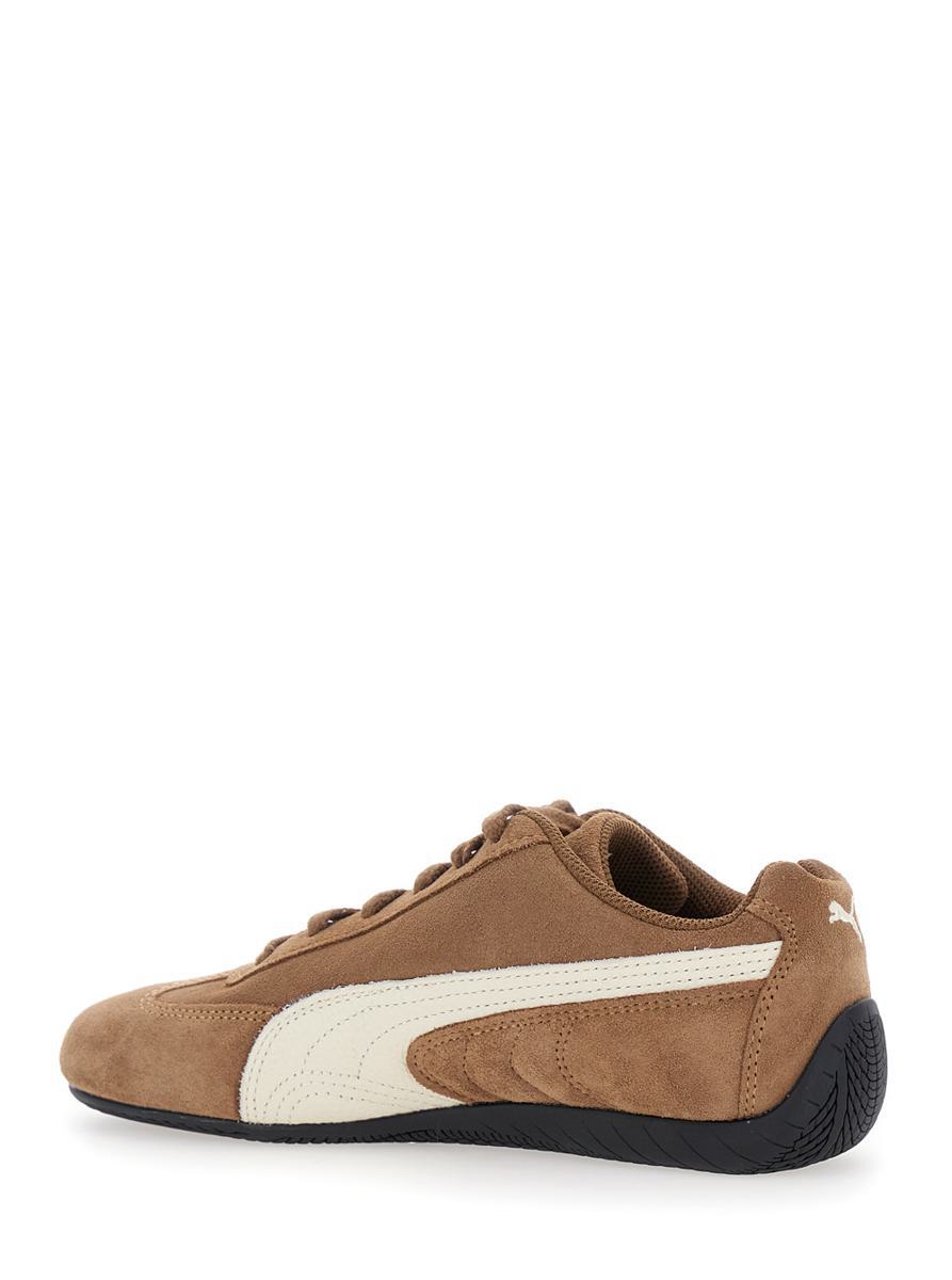 'Speedcat Archive' Brown Sneakers With Side Logo In Suede Unisex