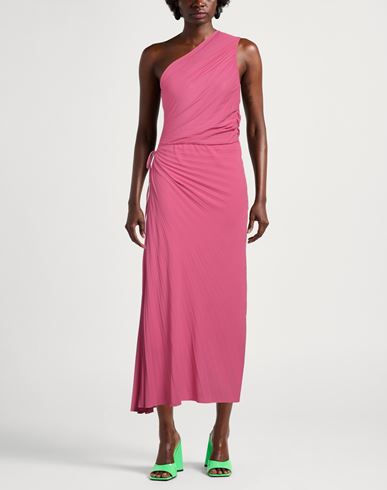 Woman Maxi dress Fuchsia Size 6 Polyester