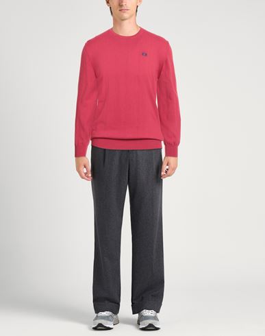 Man Sweater Magenta Size 3XL Cotton