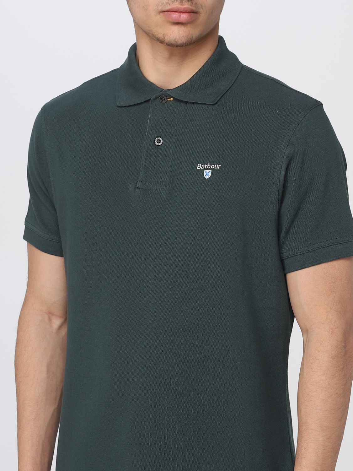 Polo Shirt Men color Grass Green