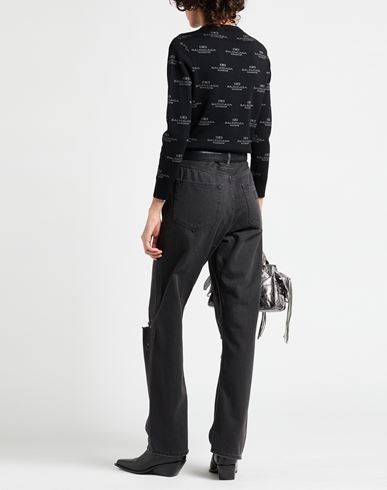 Woman Jeans Black Size 32 Cotton