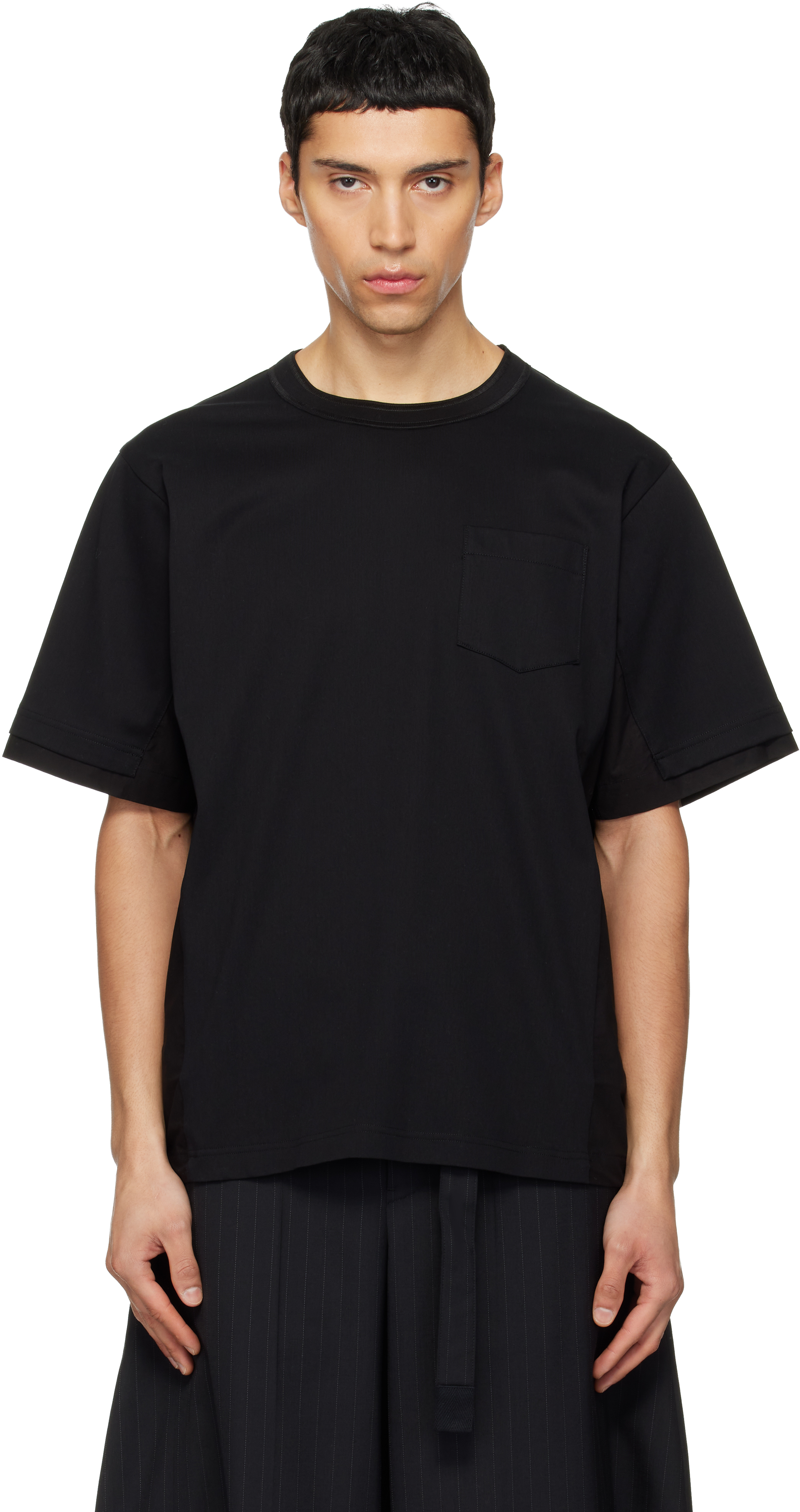 Black Cotton Typewriter & Cotton Jersey T-shirt