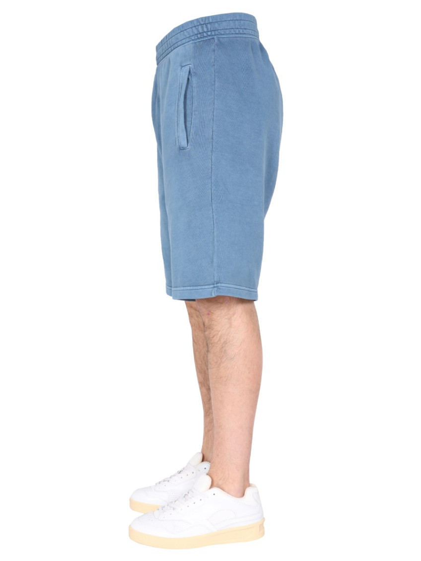 Blue Solid Shorts