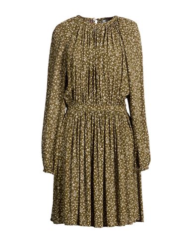 Woman Mini dress Military green Size 2 Viscose