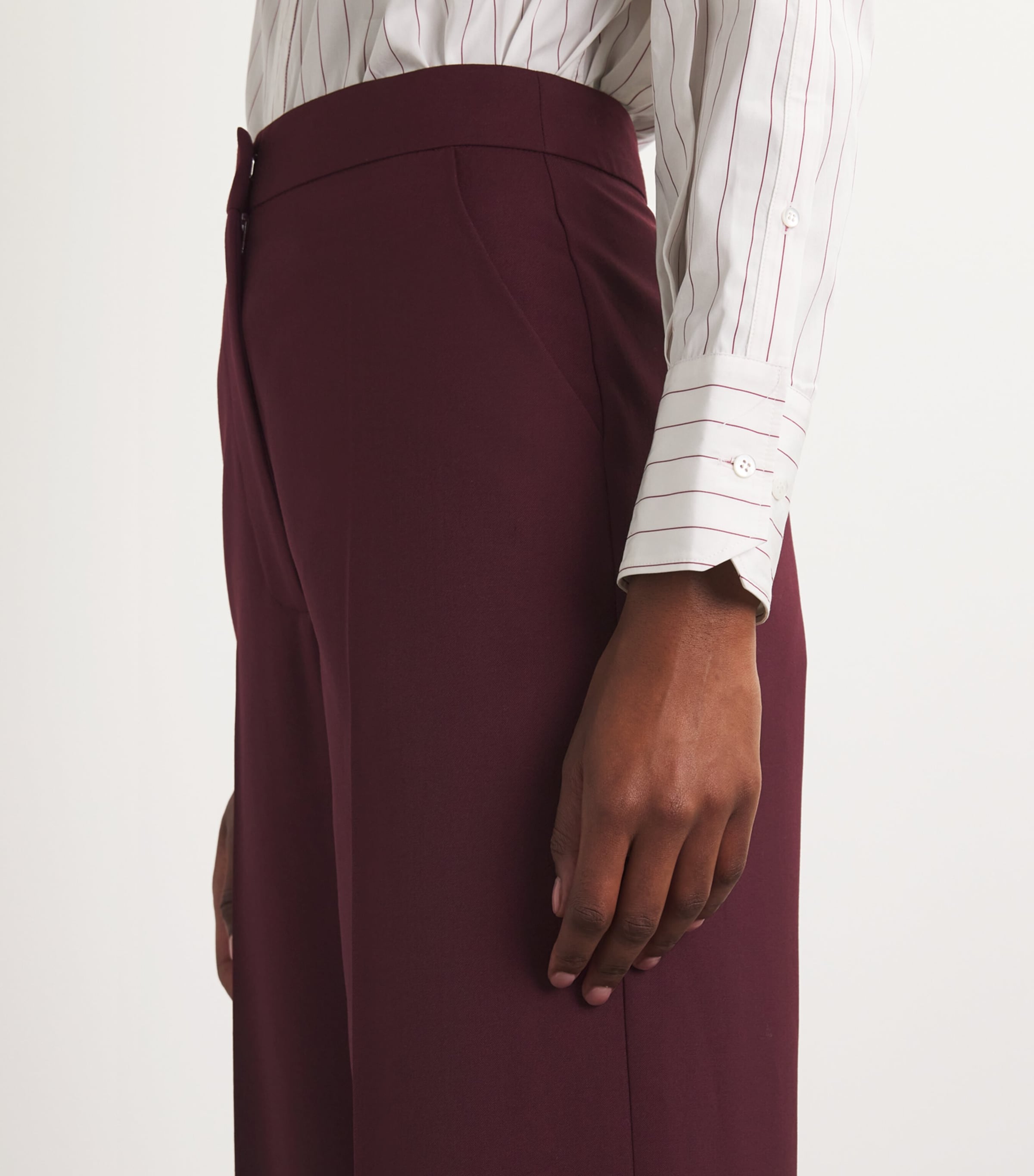 Wool Wide-Leg Trousers