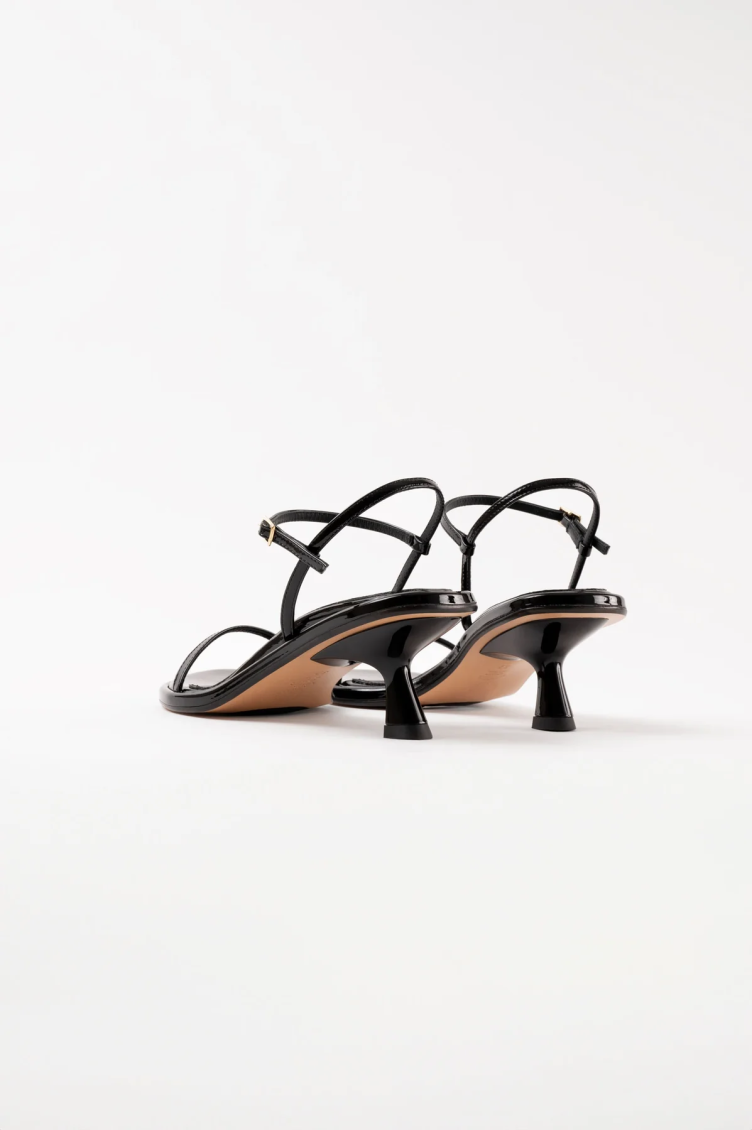 Black Ankle Strap Heels
