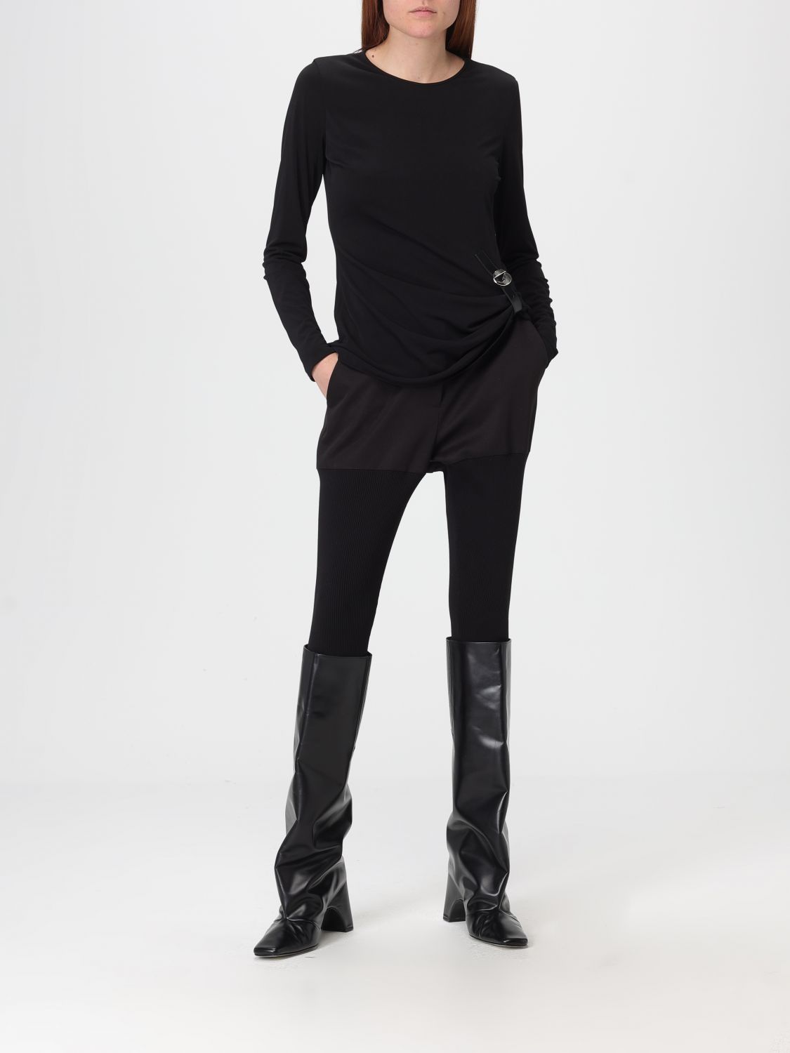Top Woman color Black