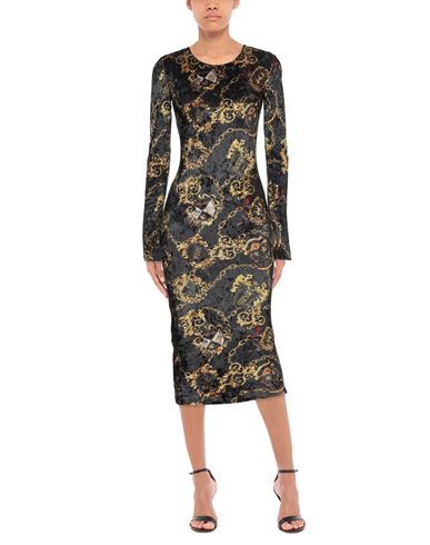 Woman Midi dress Black Size 4 Polyester, Elastane