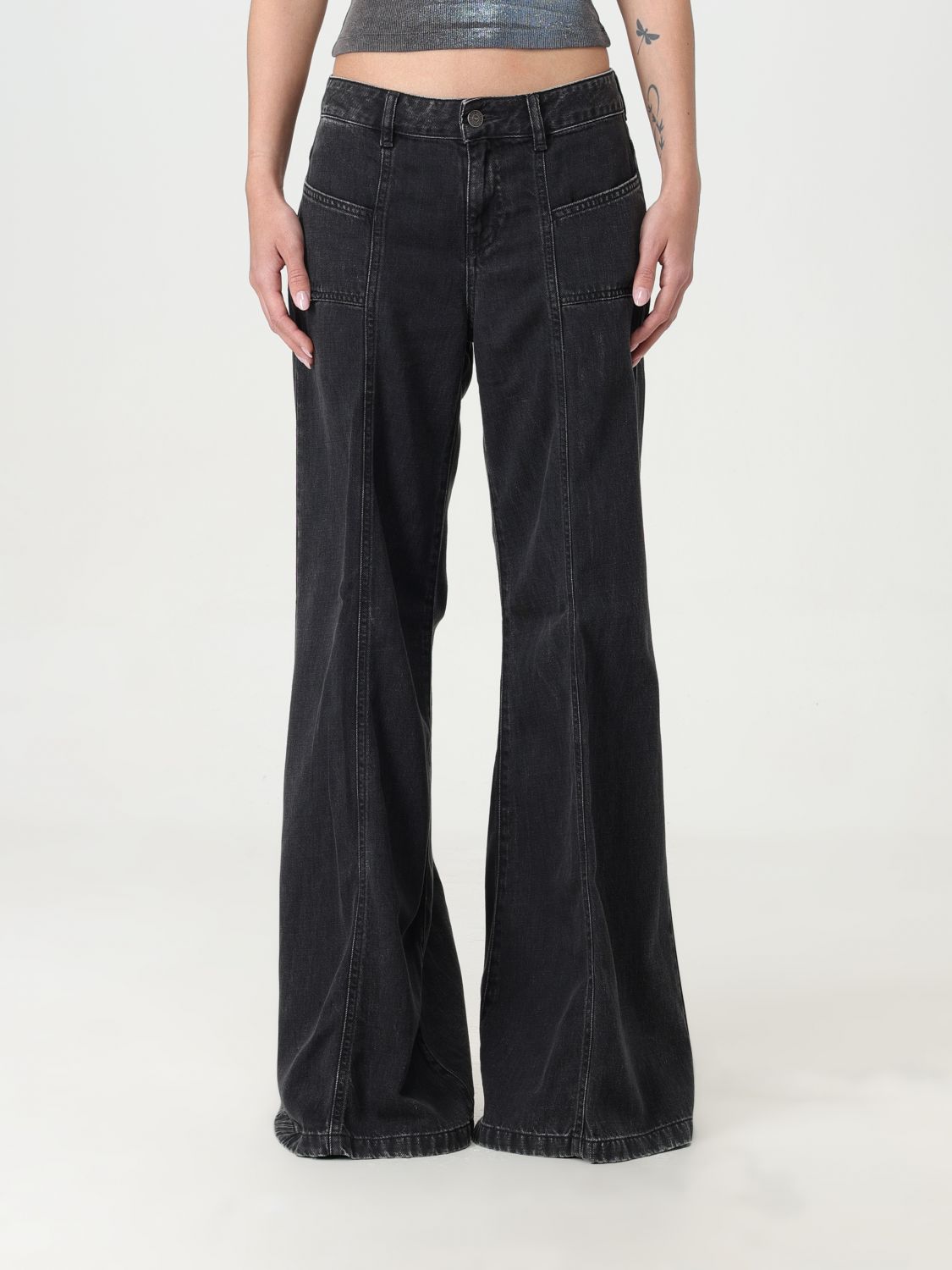 Jeans Woman color Black