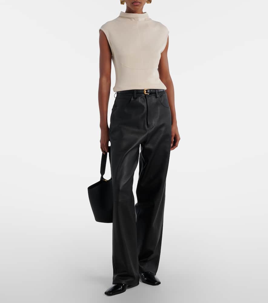 Zana ribbed-knit top