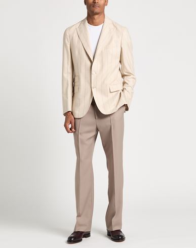 Man Blazer Beige Size 44 Wool, Silk, Cashmere