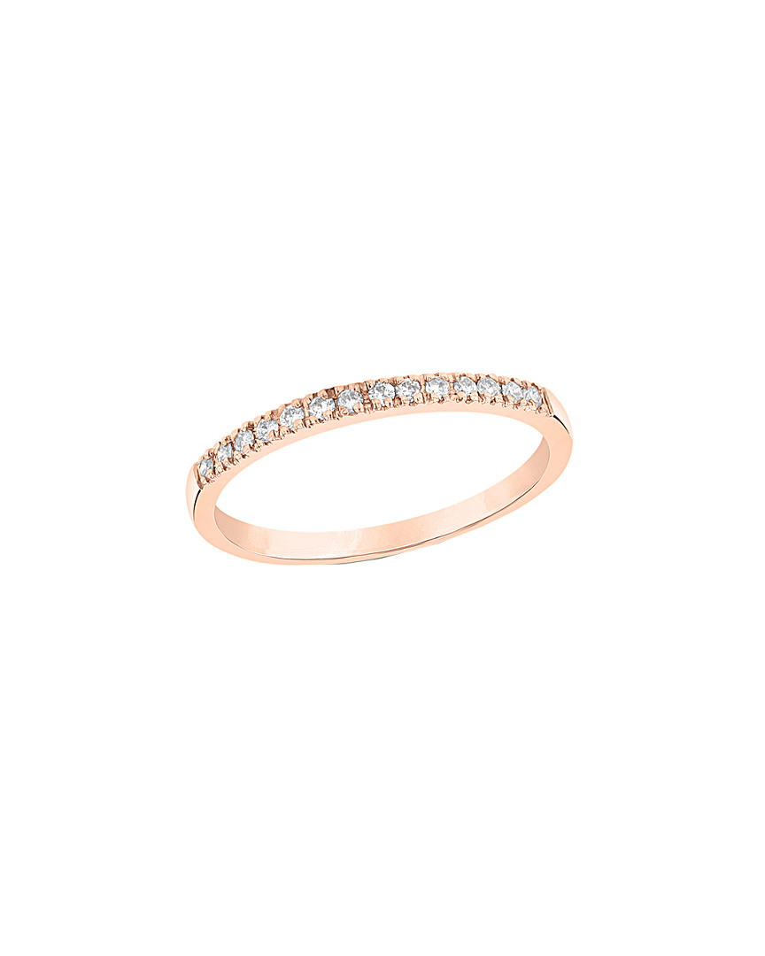 14K Rose Gold 0.15 Ct. Tw. Diamond Ring