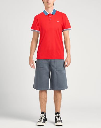 Man Polo shirt Red Size L Cotton