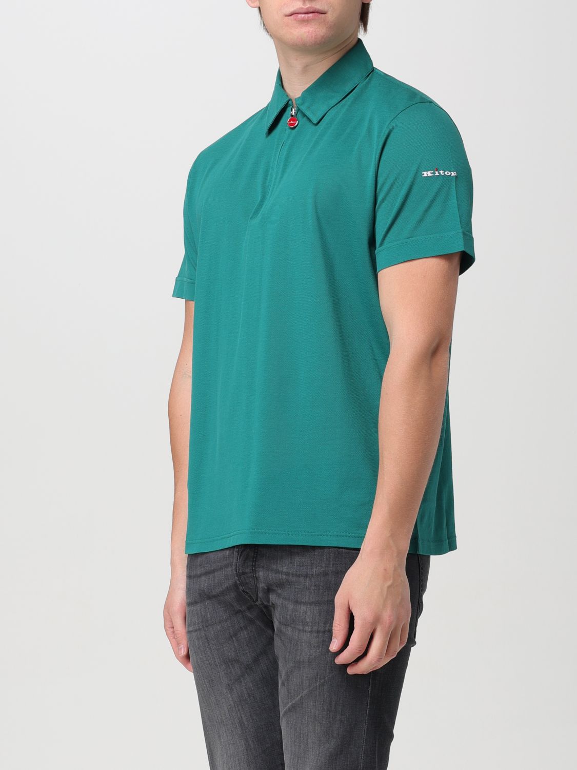 Polo Shirt Men color Green