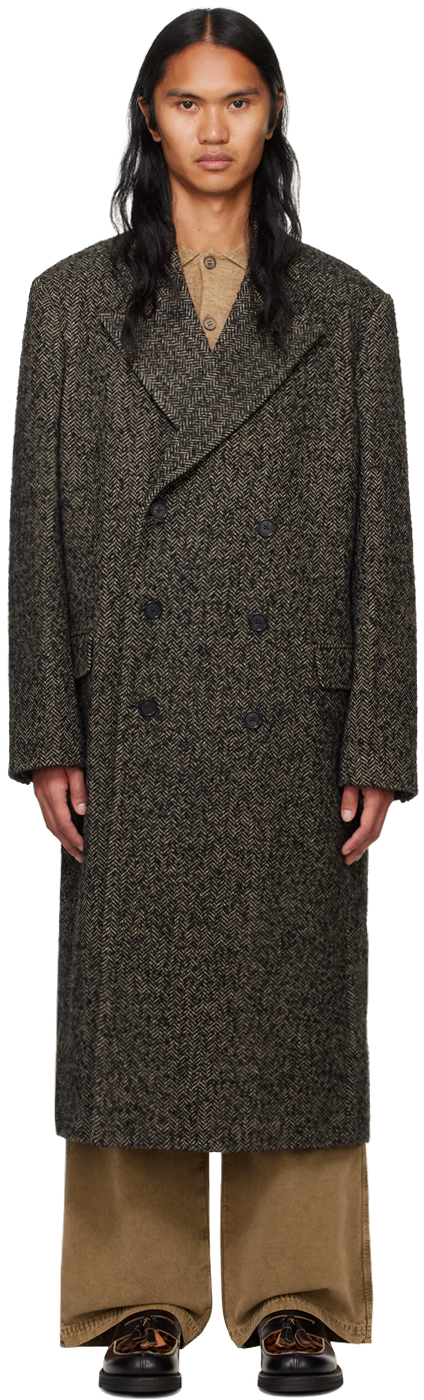 HOPE Gray Herringbone Time Coat