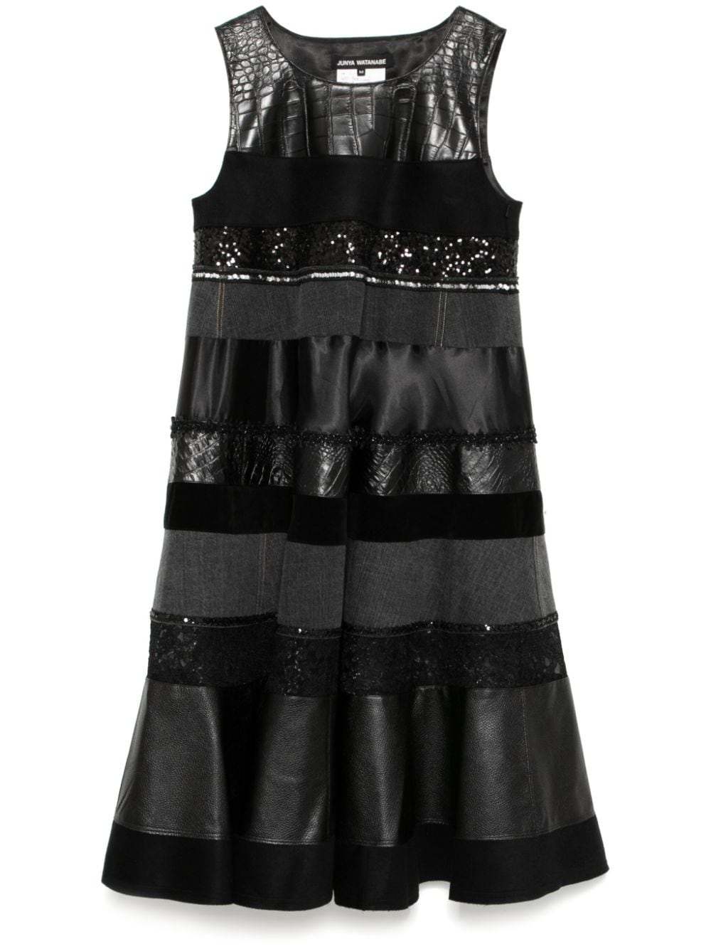 Bead embellishment dress - Black