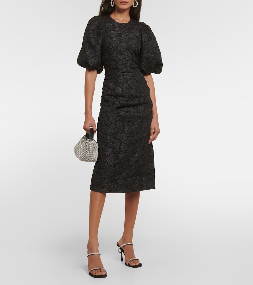 Ganni Jacquard midi dress