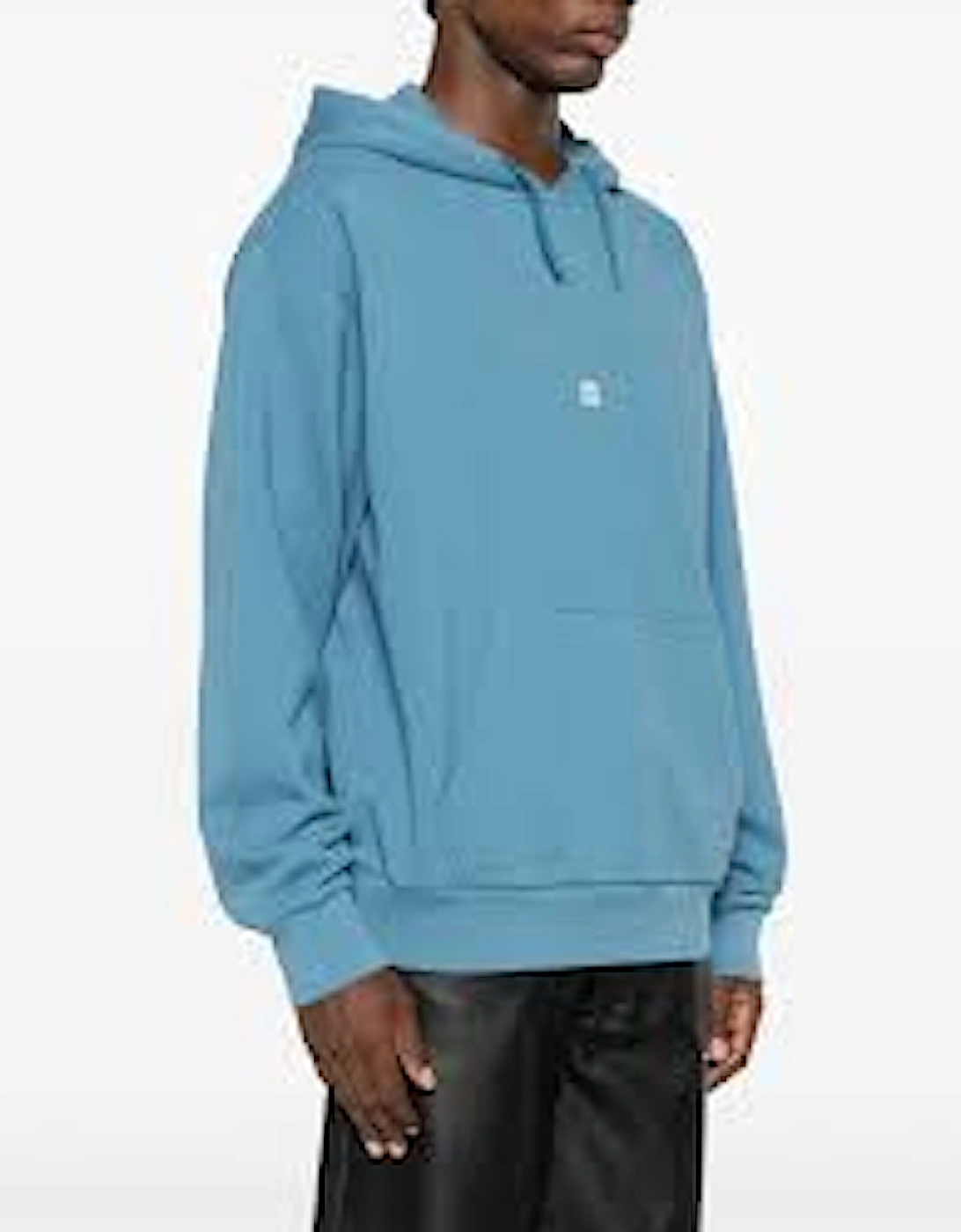 Men's Givenchy 4G Logo Embroidered Hooded Sweatshirt Blue