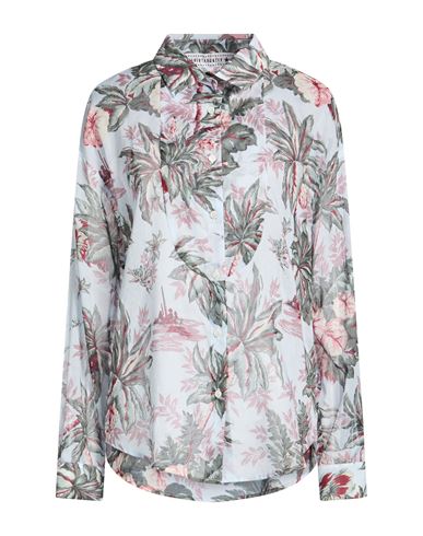 Woman Shirt Sky blue Size 10 Cotton