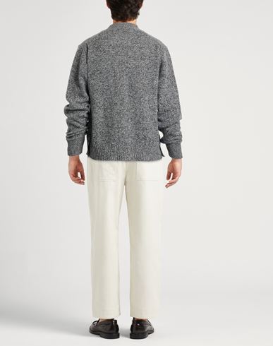 Officine Générale Man Cardigan Charcoal Size M Wool, Cashmere
