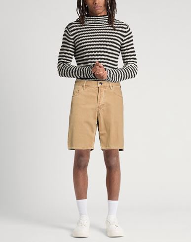 Man Denim shorts Camel Size 33 Cotton, Recycled cotton