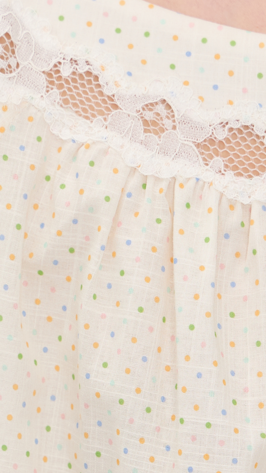 Marilyn Blouse Rainbow Polka Dot