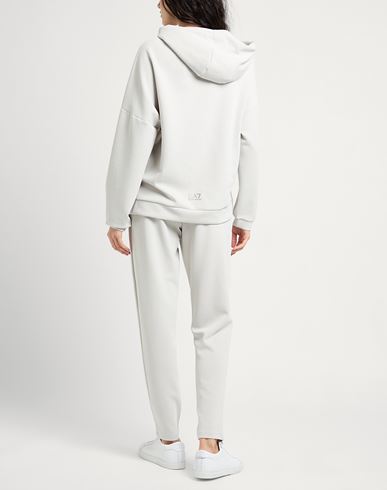 Ea7 Woman Tracksuit Light grey Size L Polyester, Modal, Elastane