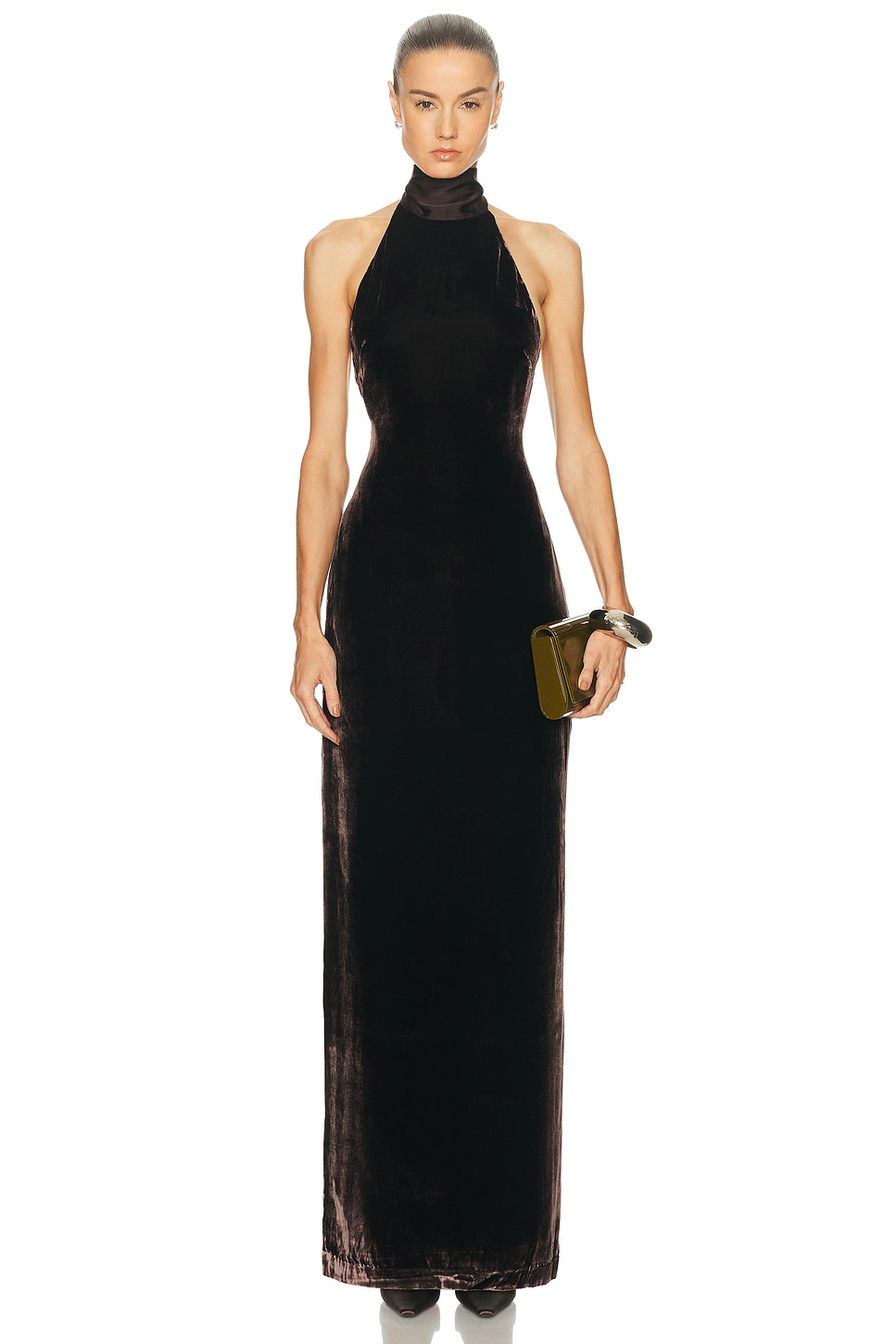 SRG Delia Dress in Chocolate. L also in M, S, XL
