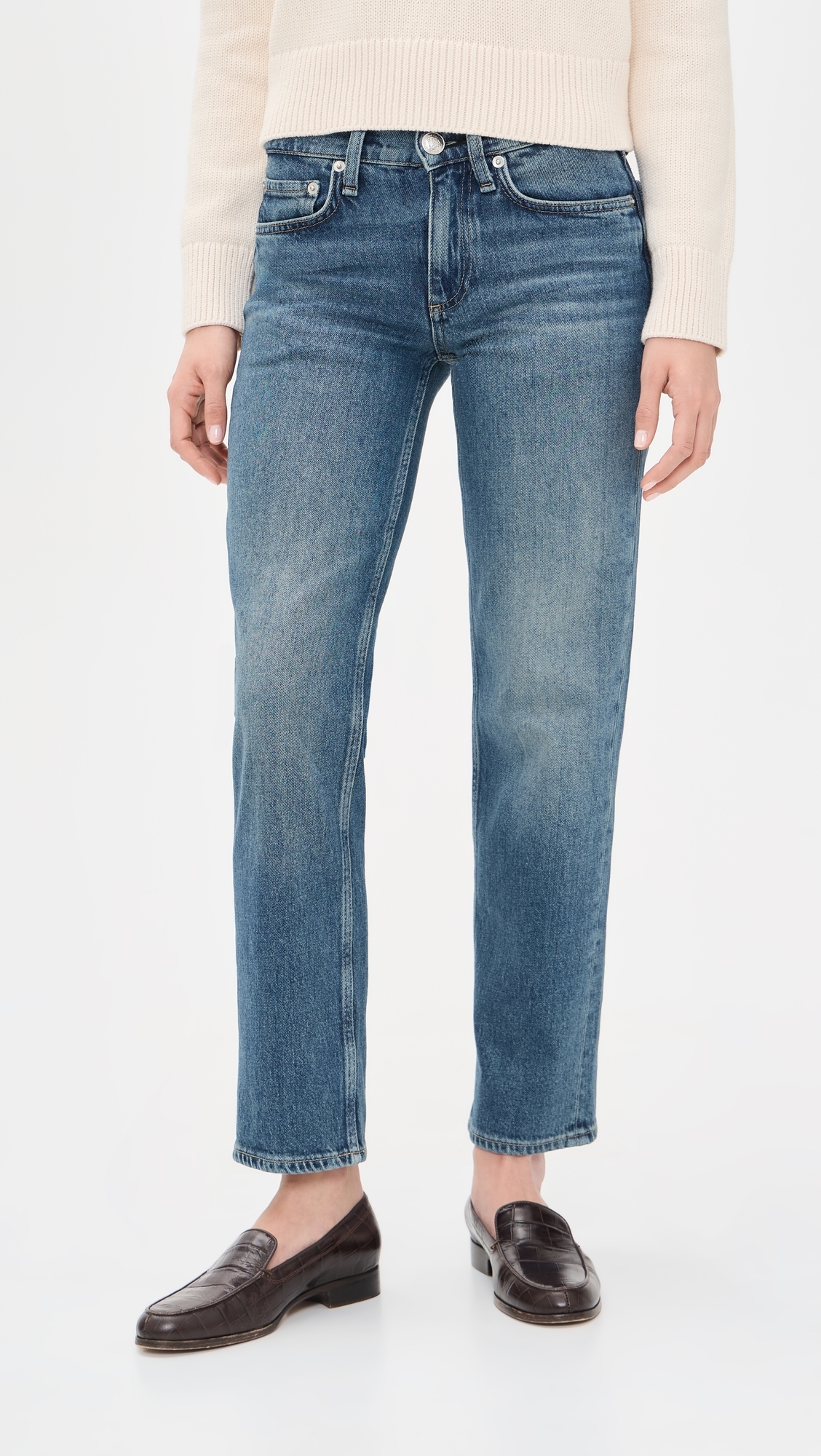 Harlow Low Rise Ankle Straight Jeans Easton