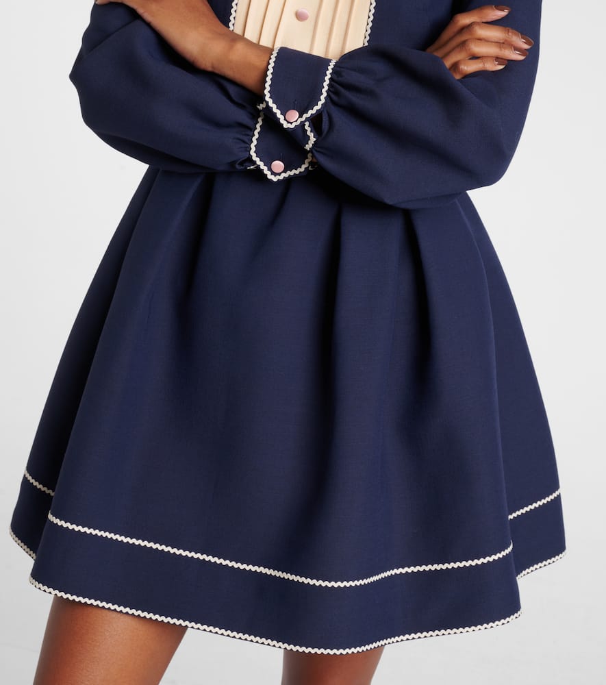 Crepe Couture bow-detail minidress