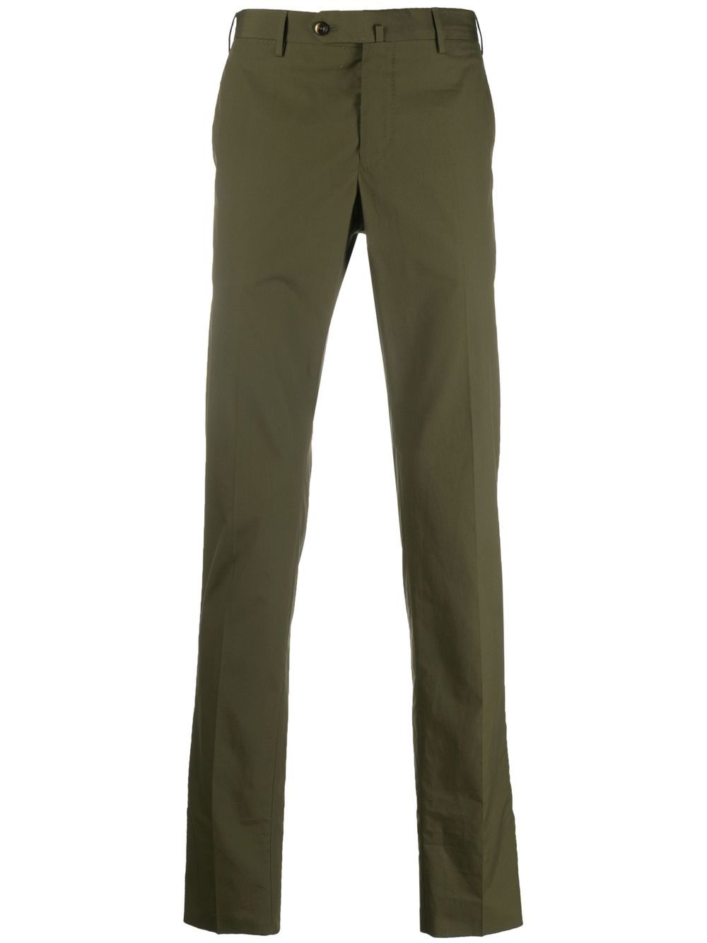 Straight-leg tailored trousers - Green