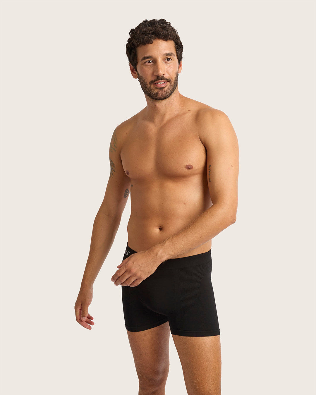 Men's Seamfree Boxer Briefs - Black