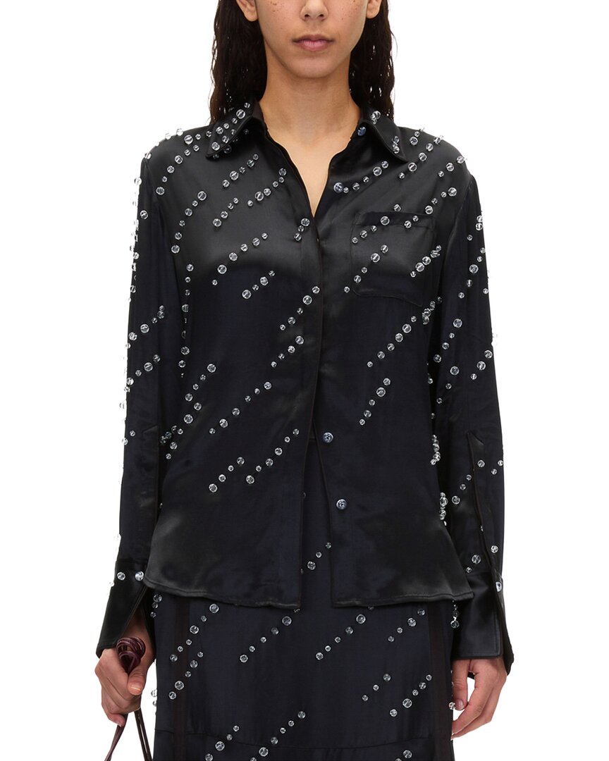 Liquid Satin Pajama Shirt