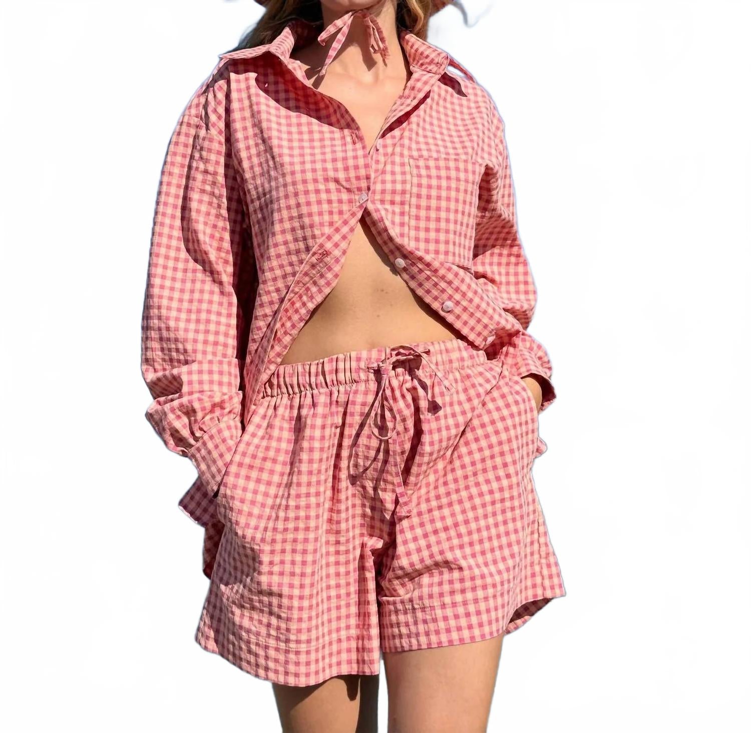 Vichy Short In Blush