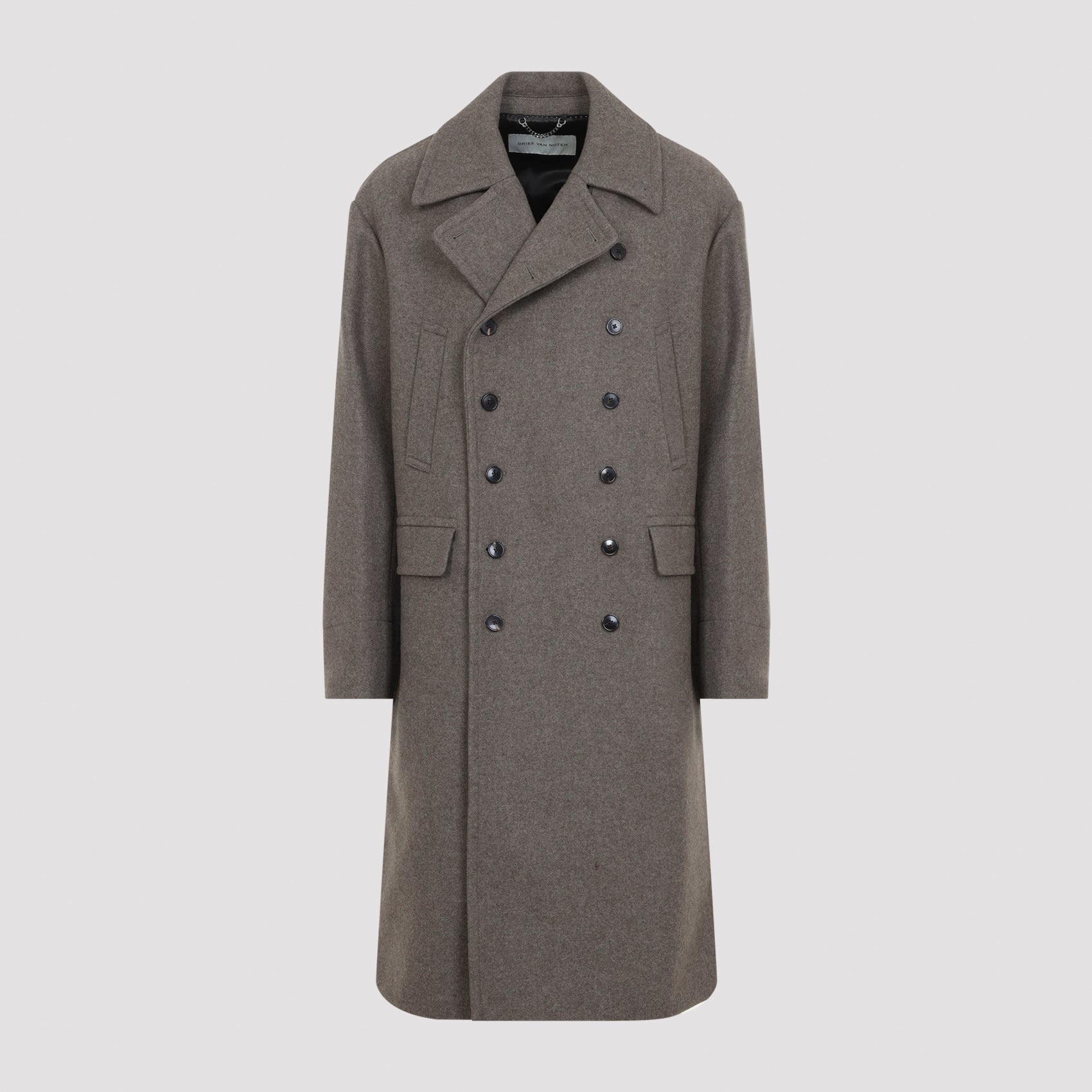 RASCOTT BIS Double-Breasted Wool Peacoat Jacket for Men