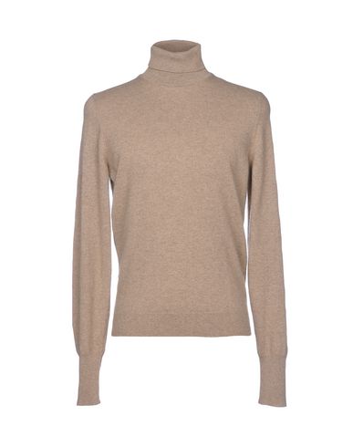 Man Turtleneck Camel Size 42 Cashmere