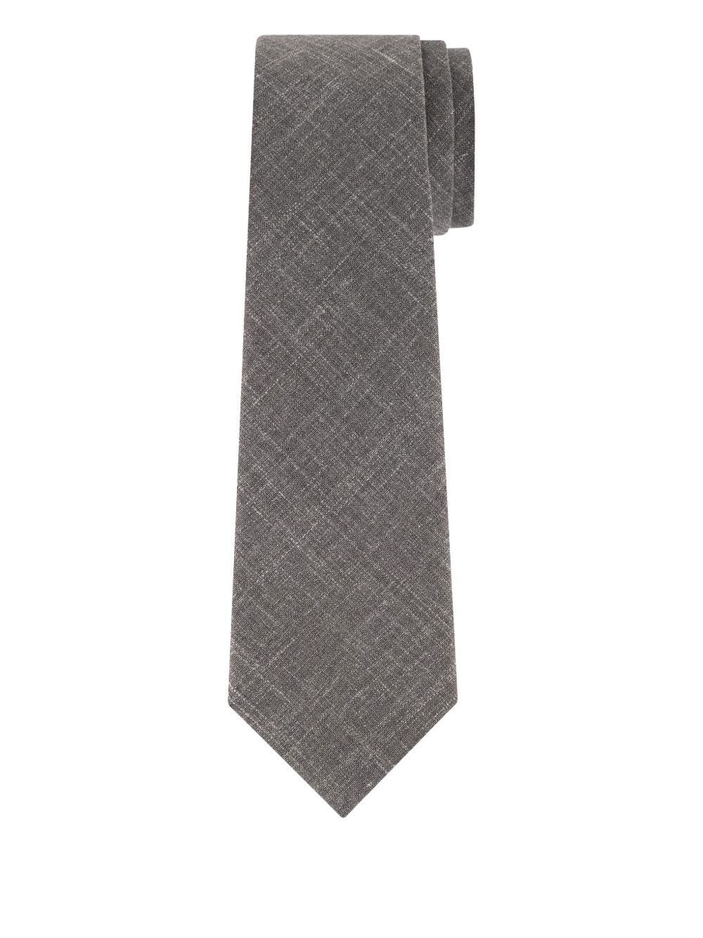 Hackett slub-textured tie - Grey