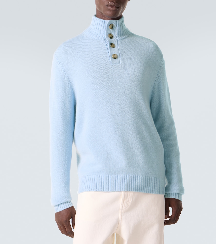 Wool and cashmere turtleneck sweater