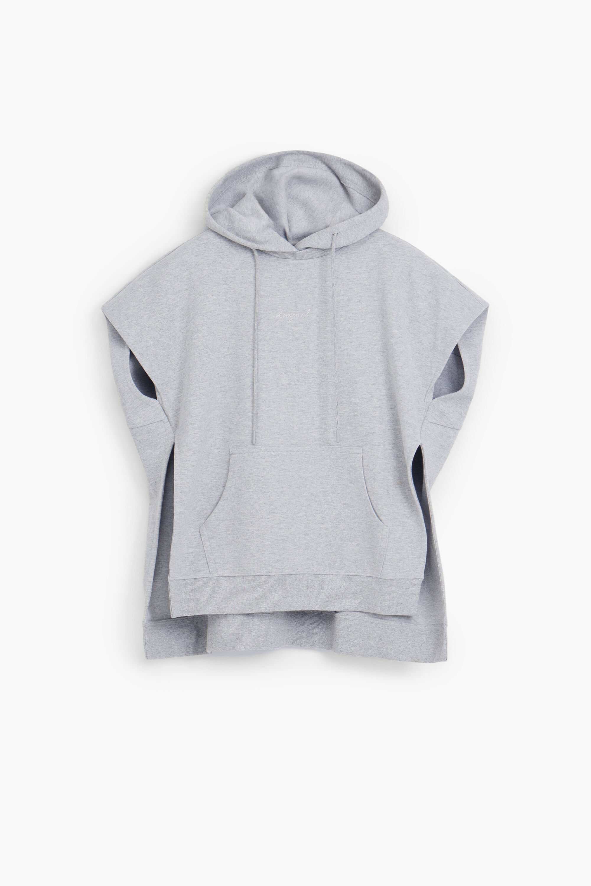 Plain poncho sweatshirt