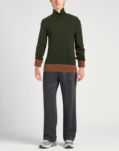 Man Turtleneck Military green Size 40 Wool, Acrylic, Alpaca wool
