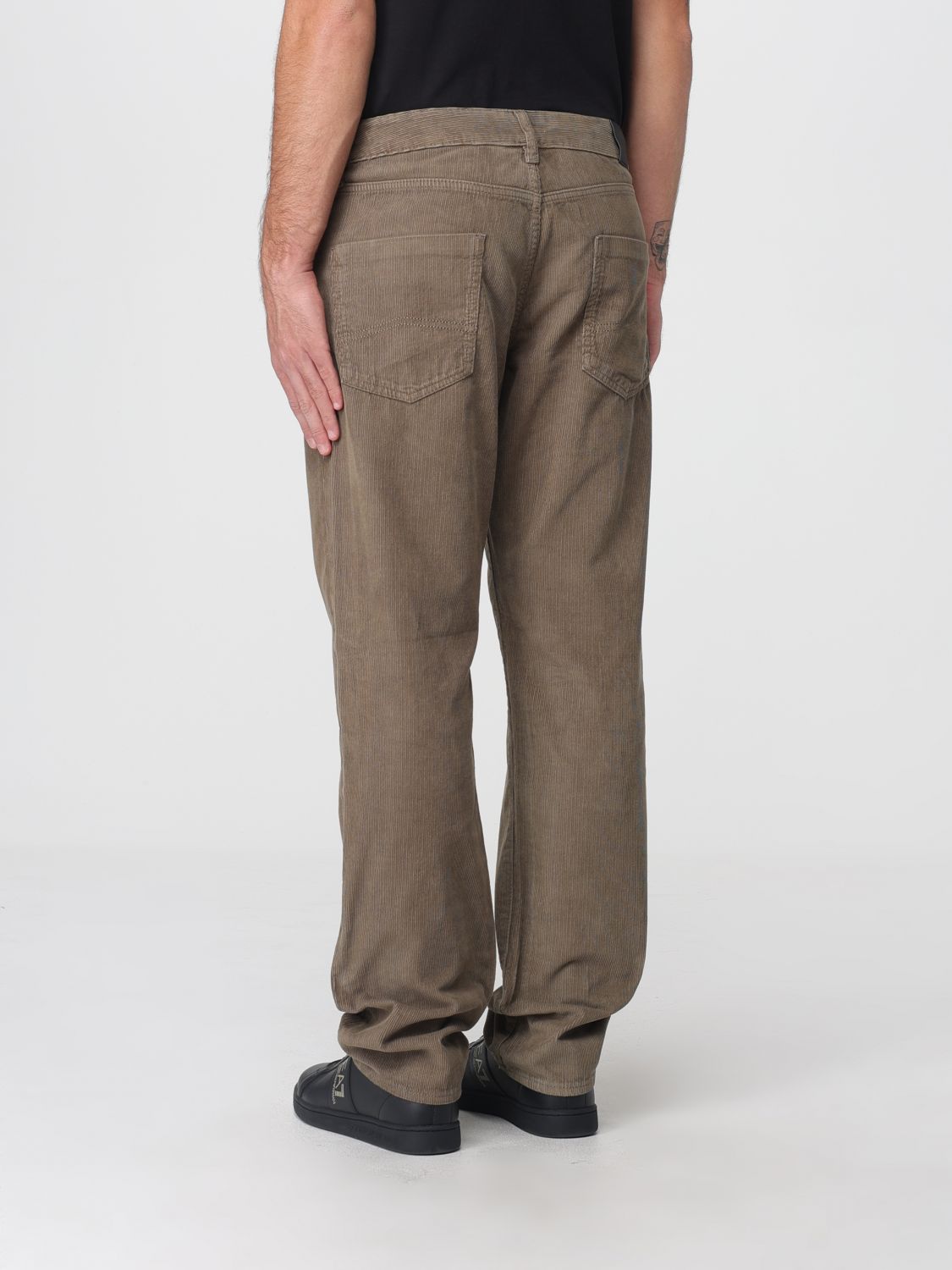 Pants Men color Green