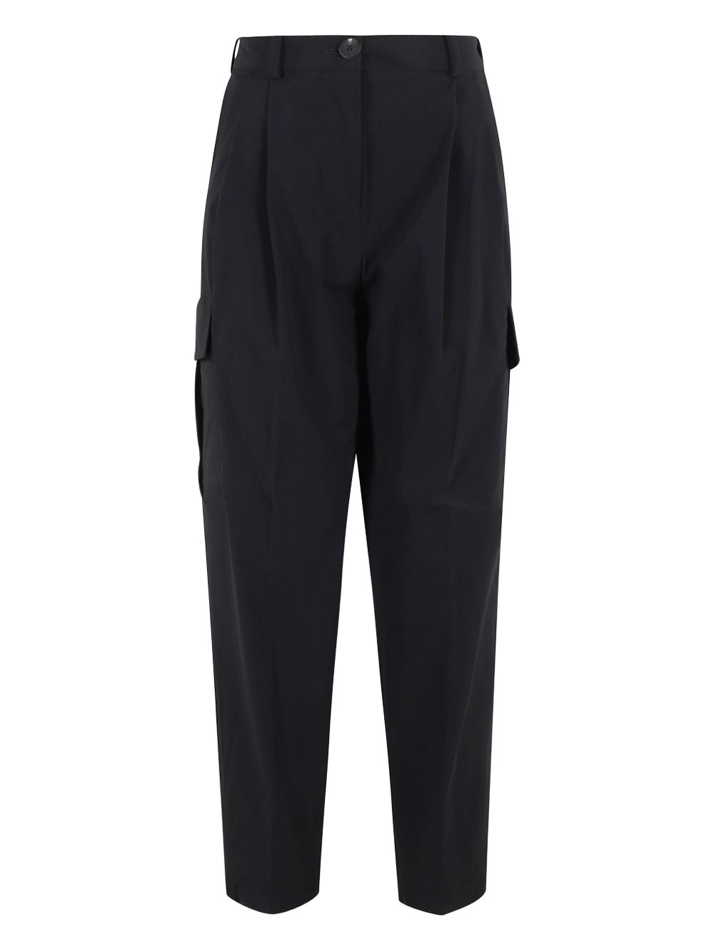 Pleated cargo pants - Black